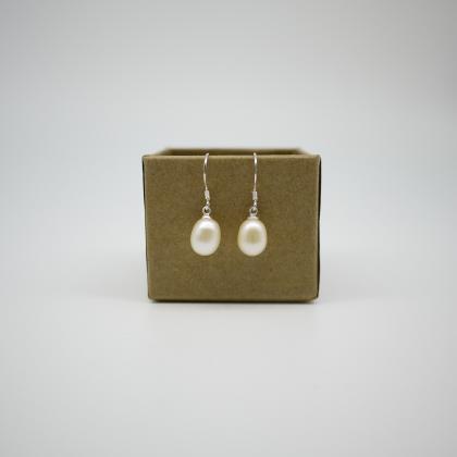 Simply Earrings - Freshwater Pearl Drop Earrings -..