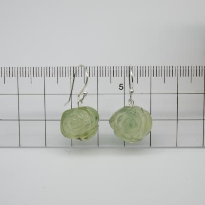 Simply Earrings - Stone Flower - Green Garnet..
