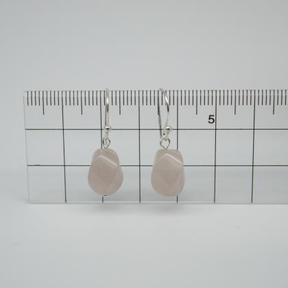 Simply Earrings - Rose Quartz Drop Earrings