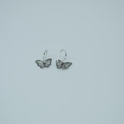 Simply Earrings - Silver Butterfly