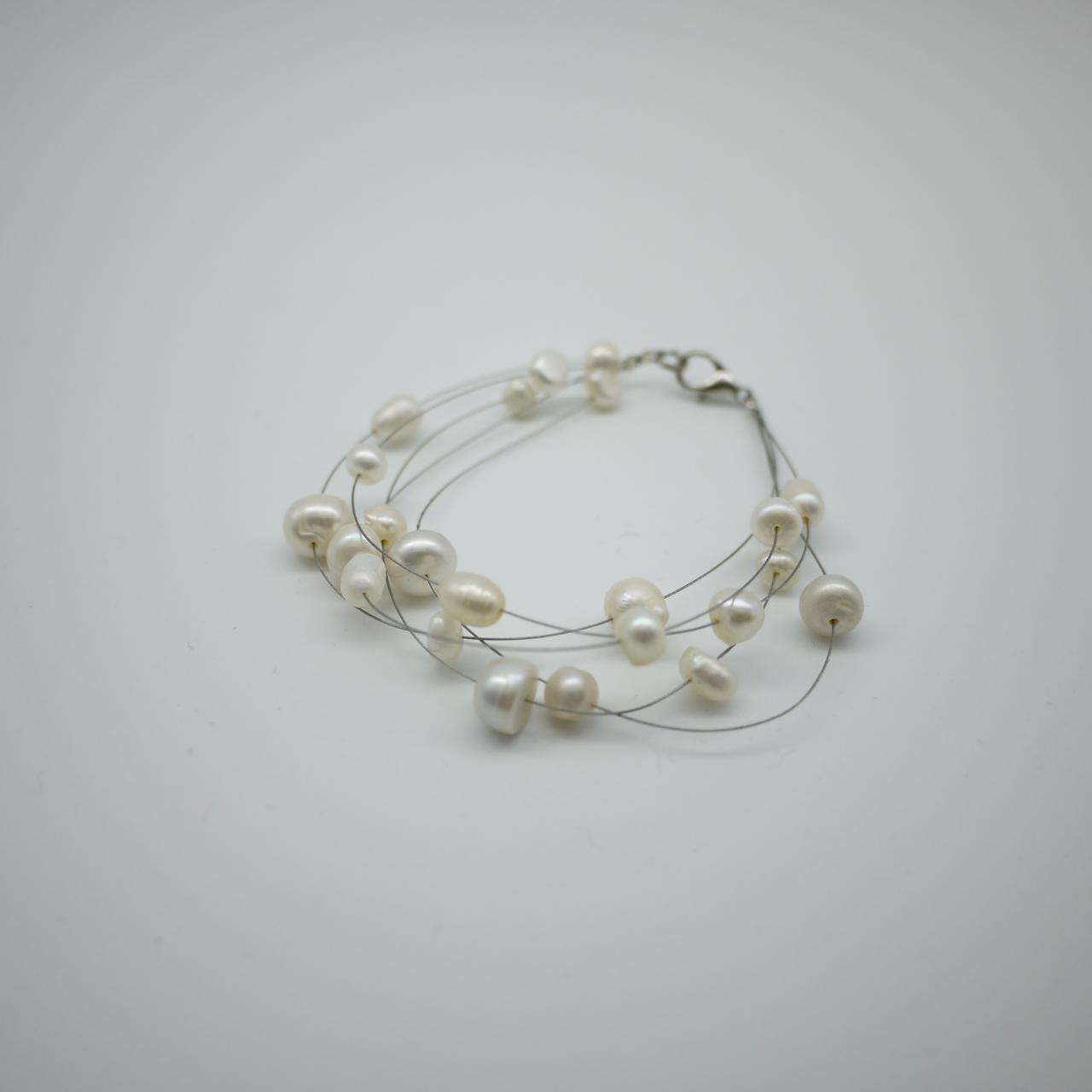 Simply Bracelet - Freshwater Pearl Bracelet - White Pearl